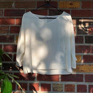 Plain White Breathable Blouse
